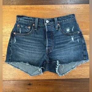 Levi's 501 Original Denim Cutoff Shorts Women's 25 High Rise